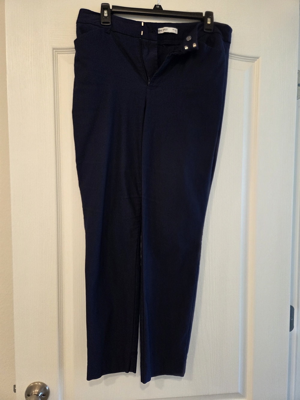 Nine West Navy Cropped Ankle Pants
